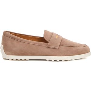 Tod's, Dames, Schoenen, Beige, Maat: 38 1/2 EU Leer,