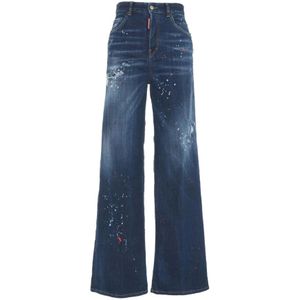 Dsquared2, Dames, Jeans, Blauw, Maat: 4XS