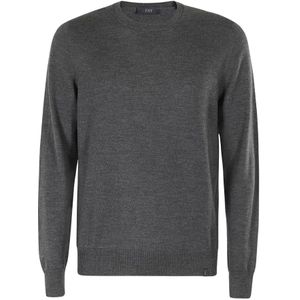 Fay, Heren, Truien, Grijs, Maat: 3XL Wol,