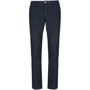 Jacob Cohën, Heren, Broeken, Blauw, Maat: W36 Katoen,