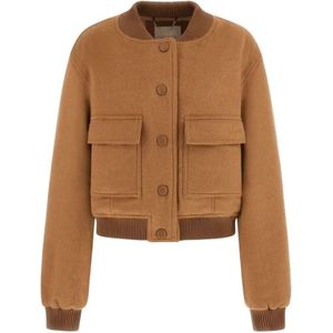 Guess, Dames, Jassen, Bruin, Maat: XS Zijde,