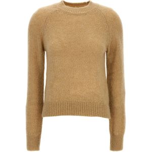 Dries Van Noten, Dames, Truien, Beige, Maat: XS Wol,