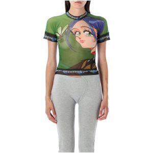 Ottolinger, Dames, Tops, Veelkleurig, Maat: L Poliester,