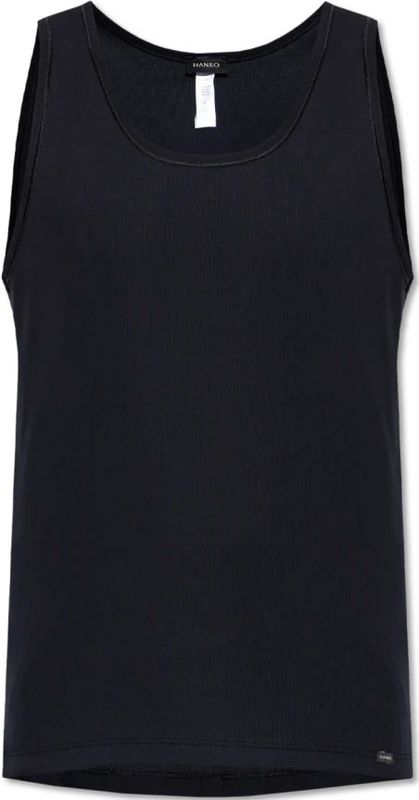 Hanro, Heren, Tops, Zwart, Maat: S Katoen,