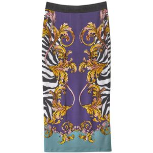 Versace Jeans Couture, Dames, Rokken, Veelkleurig, Maat: S Viscose,