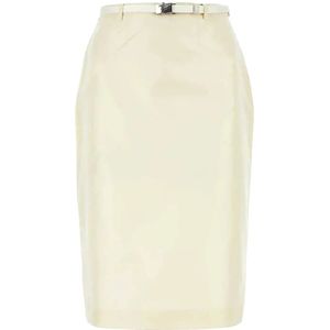 Prada, Dames, Rokken, Wit, Maat: XS Zijde,