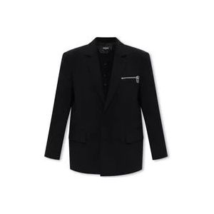 Dsquared2 Single-breasted blazer , Black , Dames , Maat: M