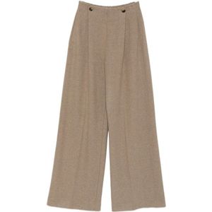 Max Mara, Dames, Broeken, Beige, Maat: S