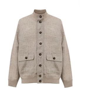 Gran Sasso, Heren, Jassen, Beige, Maat: L Linnen,