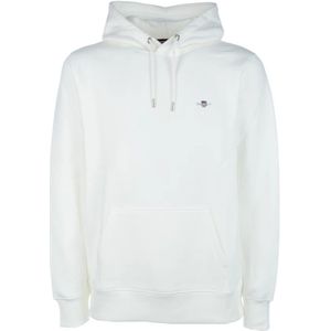 Gant, Heren, Sweatshirts & Hoodies, Beige, Maat: S Katoen,