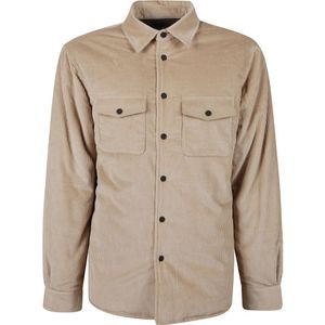 MC2 Saint Barth, Heren, Overhemden, Beige, Maat: L Corduroy,