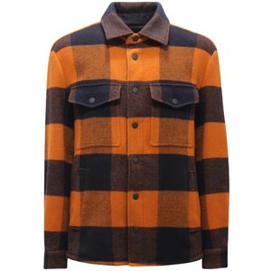 Dondup, Heren, Jassen, Veelkleurig, Maat: L Wol,