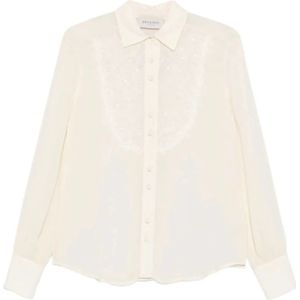 Ermanno Scervino, Dames, Blouses & Shirts, Beige, Maat: XS Zijde,