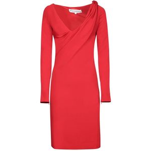 JW Anderson, Dames, Jurken, Rood, Maat: 2XS Leer,