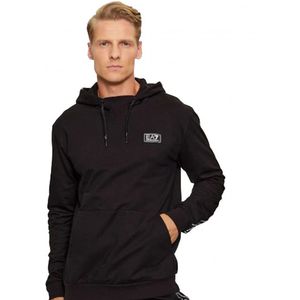 Emporio Armani Ea7, Heren, Sweatshirts & Hoodies, Zwart, Maat: L Katoen,