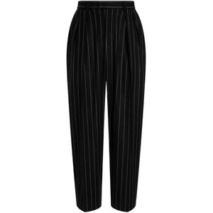 Dolce & Gabbana, Heren, Broeken, Zwart, Maat: M Wol,
