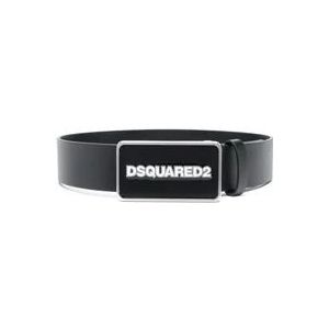 Dsquared2 Riem , Black , Heren , Maat: 95 CM