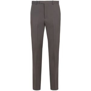 Gucci, Heren, Broeken, Grijs, Maat: L Wol,