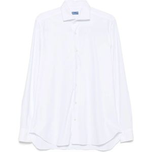 Barba, Heren, Overhemden, Wit, Maat: M Nylon,