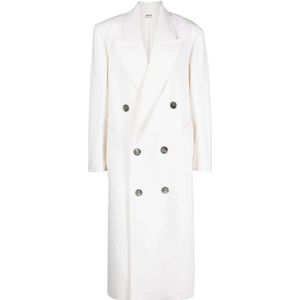 Ami Paris, Dames, Mantels, Wit, Maat: XS Wol,