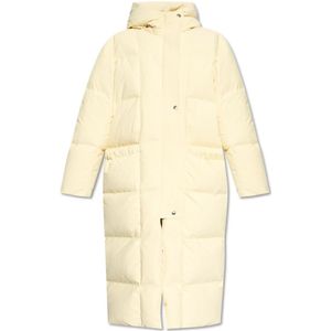 Jil Sander, Dames, Mantels, Beige, Maat: XS Poliester,