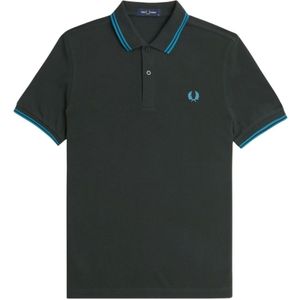 Fred Perry, Heren, Tops, Groen, Maat: XL Katoen,