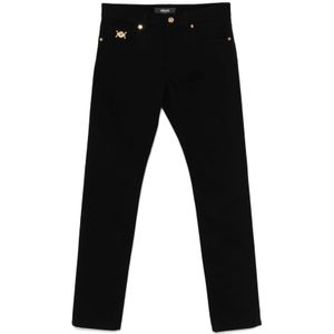 Versace, Heren, Jeans, Zwart, Maat: W32 Denim,