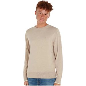 Tommy Hilfiger, Heren, Truien, Beige, Maat: L Katoen,