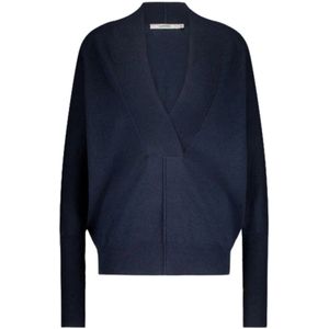 Summum Woman, Dames, Truien, Blauw, Maat: L Wol,