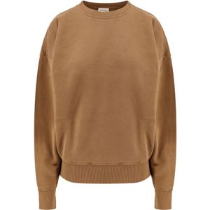 Saint Laurent, Dames, Sweatshirts & Hoodies, Bruin, Maat: S Katoen,