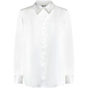 Silvian Heach, Dames, Blouses & Shirts, Wit, Maat: 2XS Leer,