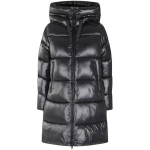 Save The Duck, Dames, Mantels, Zwart, Maat: L Leer,