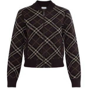 Burberry, Dames, Truien, Bruin, Maat: L Wol,