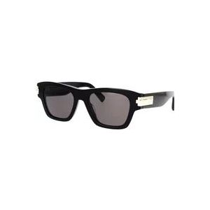Dior Moderne Rechthoekige Zonnebril , Black , unisex , Maat: 52 MM