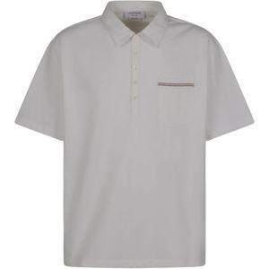 Thom Browne, Heren, Tops, Wit, Maat: L Katoen,