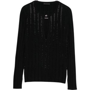 Liu Jo, Dames, Truien, Zwart, Maat: M