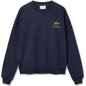 Axel Arigato, Heren, Sweatshirts & Hoodies, Blauw, Maat: XS Katoen,