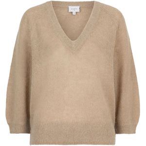 Dante 6, Dames, Truien, Beige, Maat: XS Wol,