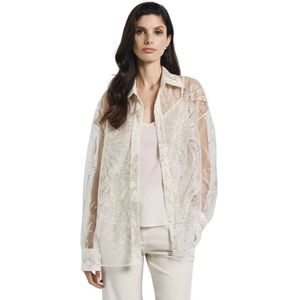 Access Fashion, Dames, Blouses & Shirts, Beige, Maat: S/M