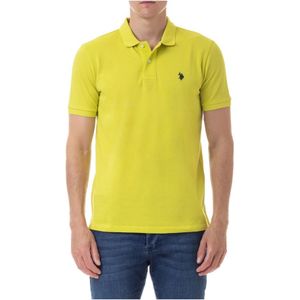 U.s. Polo Assn., Heren, Tops, Geel, Maat: S Katoen,