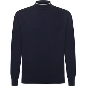Eleventy, Heren, Truien, Blauw, Maat: M Kasjmier,
