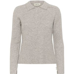 Cream, Dames, Truien, Grijs, Maat: M