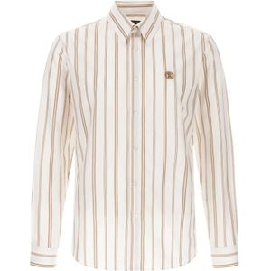 Roberto Cavalli, Heren, Overhemden, Beige, Maat: M