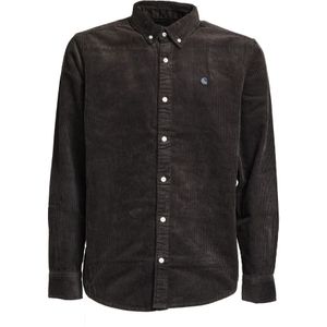 Carhartt Wip, Heren, Overhemden, Grijs, Maat: S