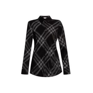Burberry Geruite overhemd , Black , Dames , Maat: S