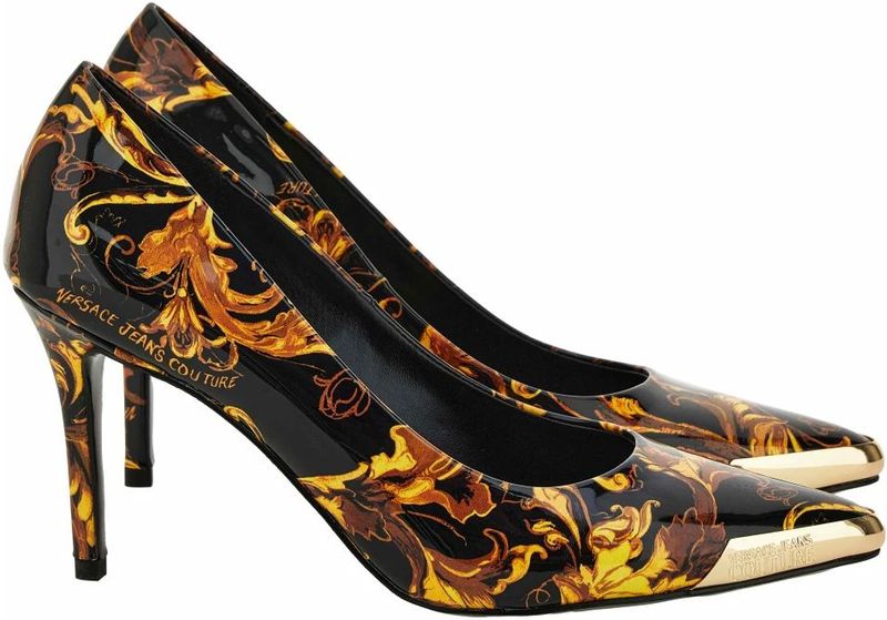 Versace, Dames, Schoenen, Zwart, Maat: 38 EU Leer,