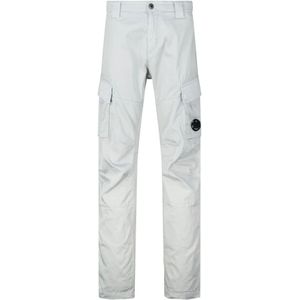 C.p. Company - Cargo Broek - Lichtgrijs - Katoenmix - Goggle Detail