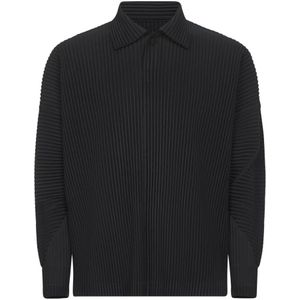 Issey Miyake, Heren, Tops, Zwart, Maat: M Poliester,