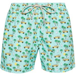 MC2 Saint Barth, Heren, Badkleding, Blauw, Maat: S Poliester,