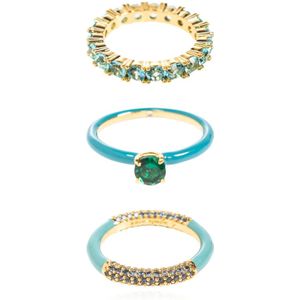 Kate Spade, Dames, Accessoires, Groen, Maat: 50 MM Tweed,